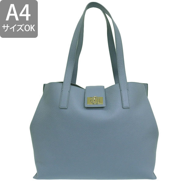 フルラ バッグ レディース トートバッグ アウトレット レザー ブルー FURLA 1927 TOTE L BAG WB01099HSF0002495S A4対応