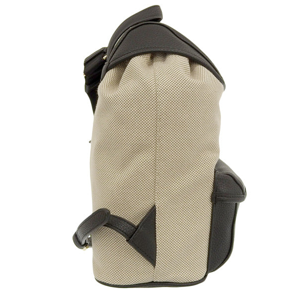 フルラ バッグ レディース リュックサック リュック バックパック アウトレット レザー×キャンバス ブラック×ベージュ FURLA CLASSIC BACKPACK S WB01261BX2880TNX00