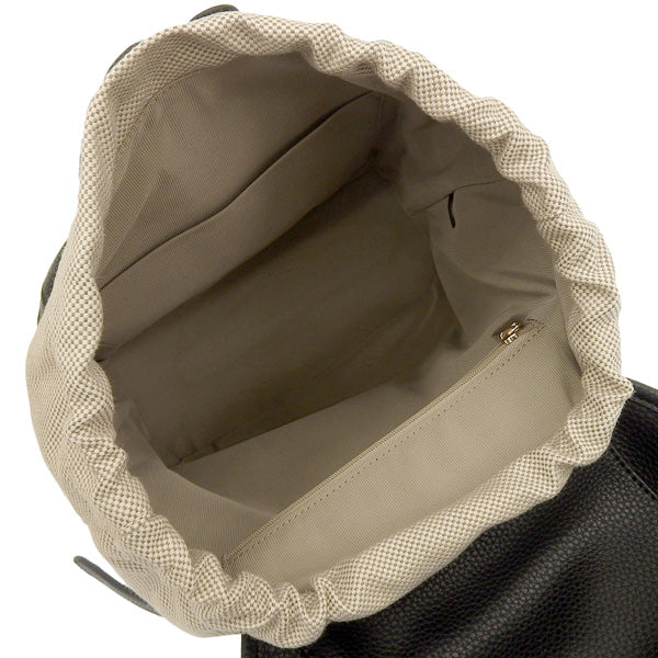 フルラ バッグ レディース リュックサック リュック バックパック アウトレット レザー×キャンバス ブラック×ベージュ FURLA CLASSIC BACKPACK S WB01261BX2880TNX00