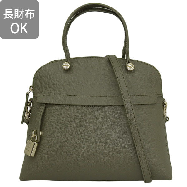 フルラ バッグ レディース 2WAY トートバッグ ショルダーバッグ アウトレット カーキグレー FURLA CLASSIC-M DOME BAG WB01285BX03062810S