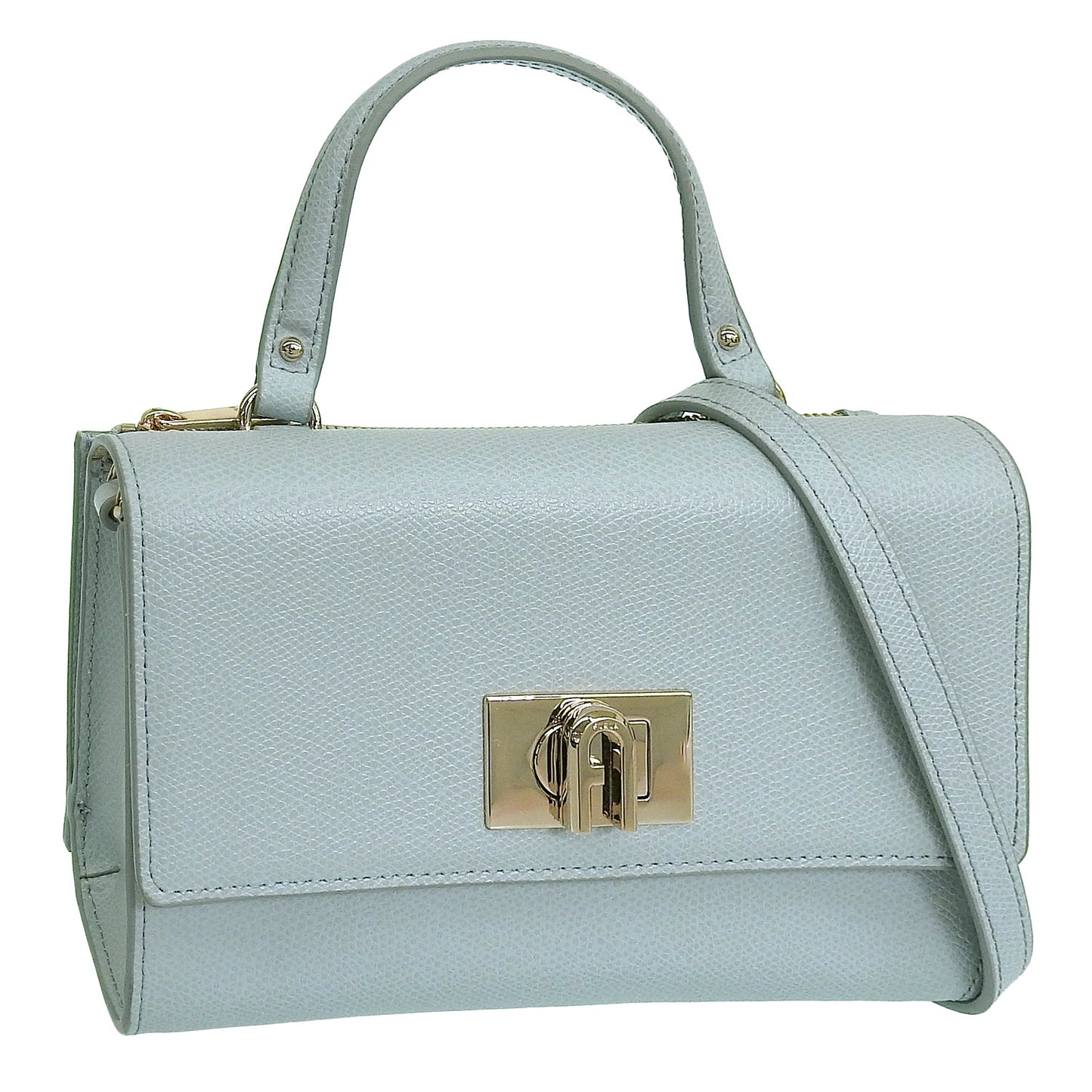 フルラ バッグ レディース 2WAY ショルダーバッグ ハンドバッグ アウトレット レザー ライトブルー FURLA 1927 MINI CROSSBODY BAG WE00235ARE000AR300