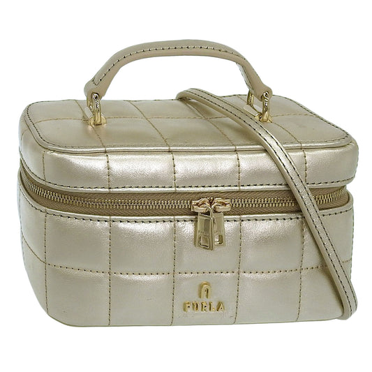 フルラ バッグ レディース ショルダーバッグ ハンドバッグ 2WAY アウトレット ゴールドメタル カメリア FURLA CAMELIA-CROSSBODY VANITY CASE WE00361BX1605CHA00 FURLA