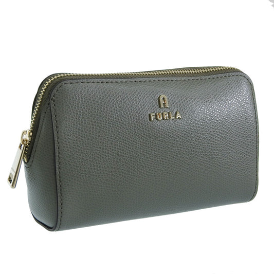 フルラ 小物 レディース ポーチ レザー グリーングレー FURLA CAMELIA M COSMETIC CASE WE00449ARE0000J000 FURLA