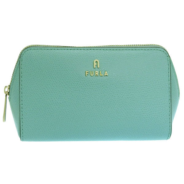 フルラ コスメポーチ 化粧ポーチ レディース レザー ブルー カメリア CAMELIA M COSMETIC CASE WE00449ARE0002674S FURLA