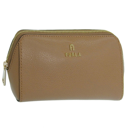 フルラ コスメポーチ 化粧ポーチ レディース レザー ブラウン カメリア FURLA CAMELIA M COSMETIC CASE WE00449ARE000YU500