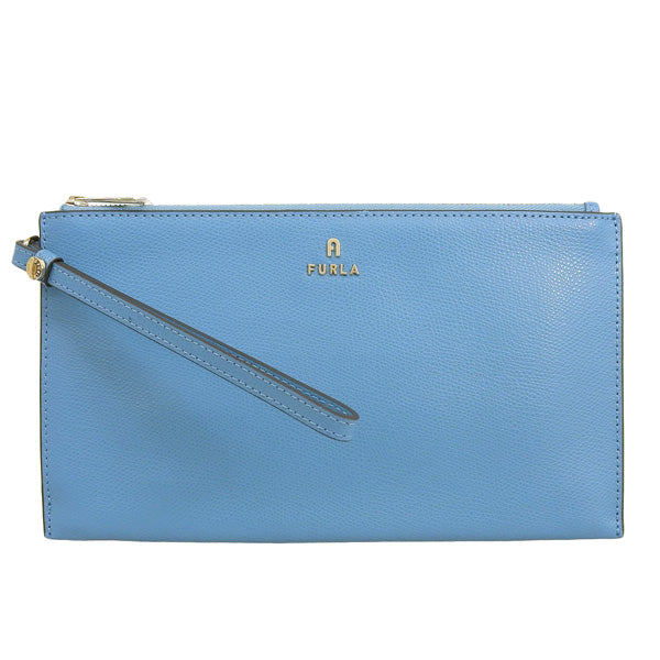 フルラ ポーチ レディース アウトレット レザー ブルー カメリア FURLA CAMELIA ENVELOPE S WE00451ARE0002254S