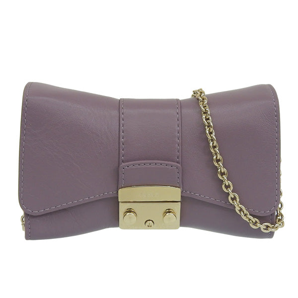 フルラ バッグ レディース チェーン ショルダーバッグ アウトレット レザー パープル メトロポリス METROPOLIS CROSSBODY MINI WE00527BX17092493S FURLA 母の日　土日祝も毎日発送します