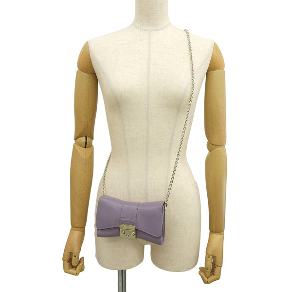 フルラ バッグ レディース チェーン ショルダーバッグ アウトレット レザー パープル メトロポリス METROPOLIS CROSSBODY MINI WE00527BX17092493S FURLA 母の日　土日祝も毎日発送します