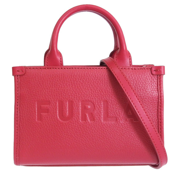 フルラ バッグ レディース ショルダーバッグ トートバッグ 2WAY アウトレット マイクロバッグ 小さめ ミニ コンパクト レザー ダークピンク NIOBE-TOTE MICRO BAG WE00536BX09299G000 FURLA