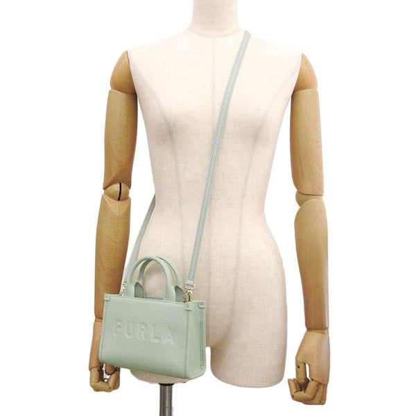 フルラ バッグ レディース ショルダーバッグ トートバッグ 2WAY アウトレット マイクロバッグ 小さめ ミニ コンパクト レザー グリーン NIOBE-TOTE MICRO BAG WE00536BX0929FEL00 FURLA