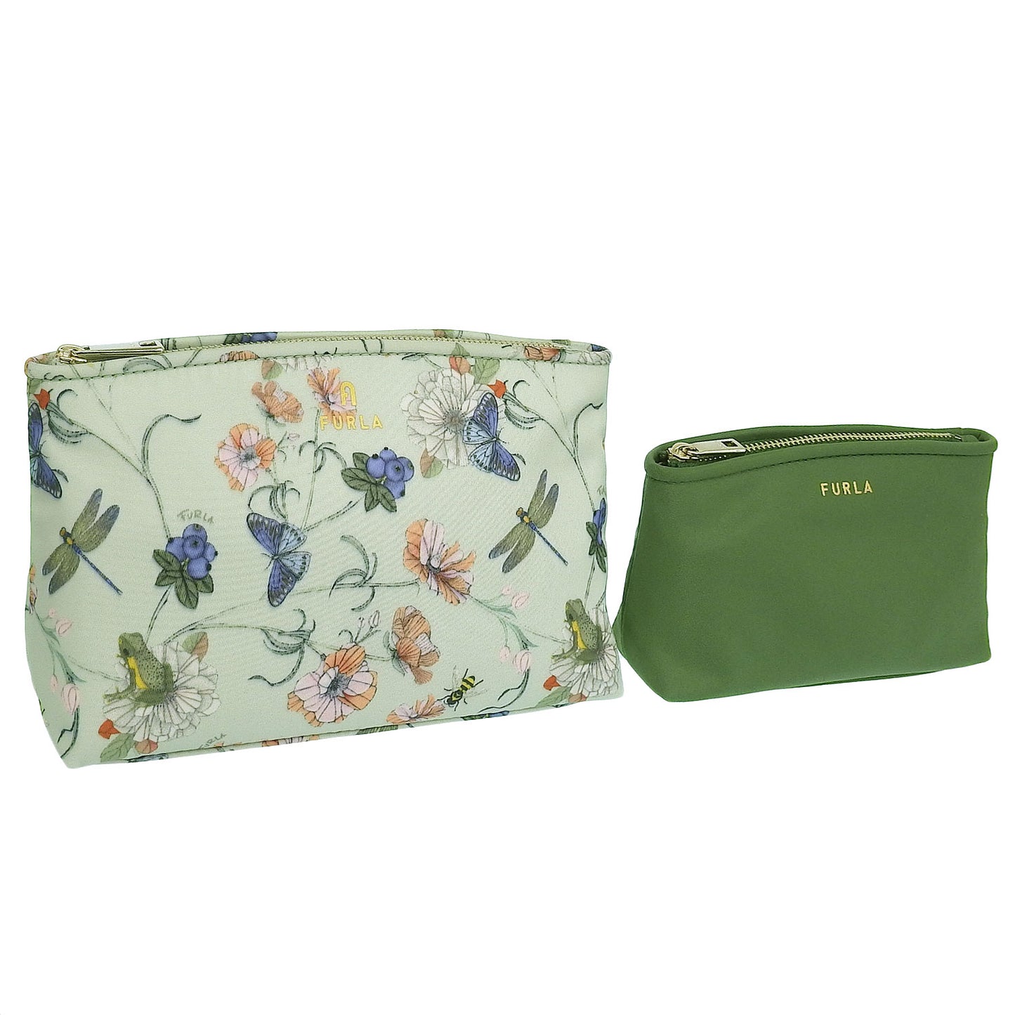 フルラ コスメポーチ 化粧ポーチ レディース アウトレット グリーンマルチ カメリア FURLA CAMELIA COSMETIC CASE M/S WE00573BX29403070S