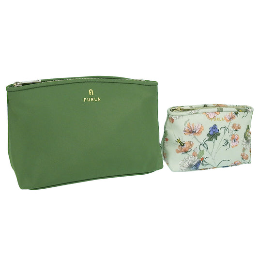 フルラ コスメポーチ 化粧ポーチ レディース アウトレット グリーン カメリア FURLA CAMELIA COSMETIC CASE M/S WE00573BX29413071S