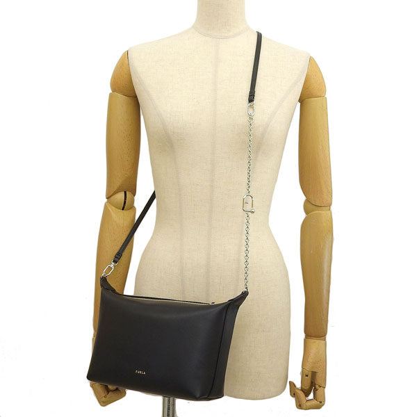 フルラ バッグ レディース 2WAY ショルダーバッグ アウトレット レザー ブラック ヌヴォラ FURLA NUVOLA MINI CROSSBODY HOBO WE00662BX3104O6000