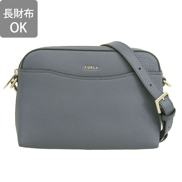 フルラ バッグ レディース ショルダーバッグ アウトレット レザー ダークグレー FURLA GEA CROSSBODY XL POUCH WE00670BX030525K00