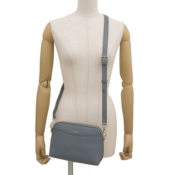 フルラ バッグ レディース ショルダーバッグ アウトレット レザー ダークグレー FURLA GEA CROSSBODY XL POUCH WE00670BX030525K00