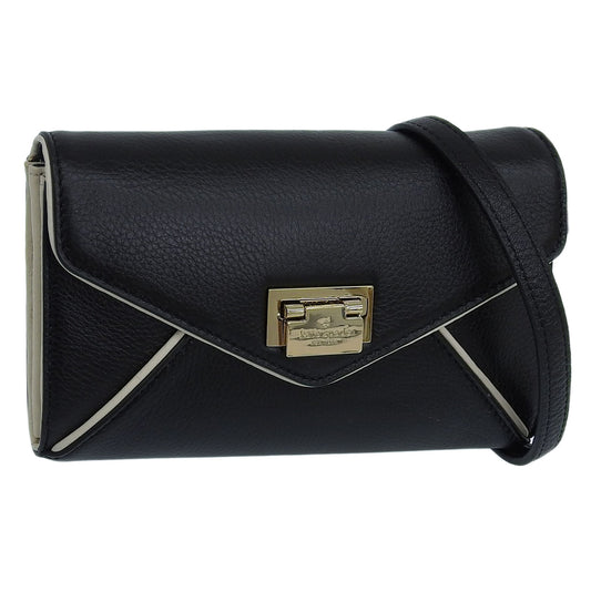 ケイトスペード KATE SPADE ショルダー付ウォレット ブラック×オフホワイト レザー wkru3111-018 アウトレット