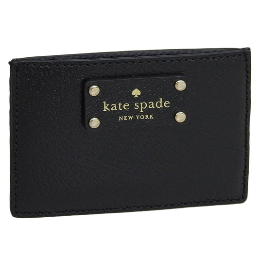ケイトスペード KATE SPADE パスケース 定期入れ ブラック レザー wlru1147-001