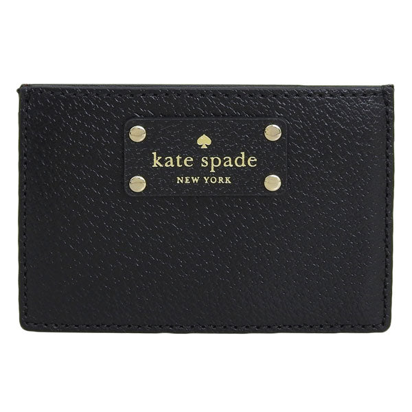 ケイトスペード KATE SPADE パスケース 定期入れ ブラック レザー wlru1147-001