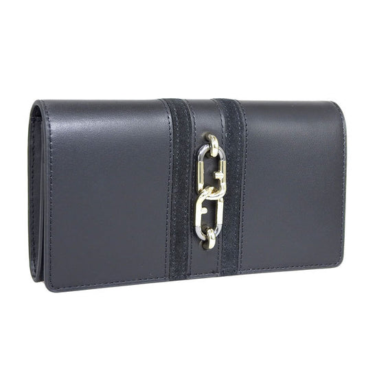フルラ FURLA SIRENA S CONTINENTAL WALLET SLIM 長財布 財布 レザー スエード ブラック レディース wp00160ax0790o6000 レディース 女性 プレゼント ブランド ギフト 新生活 母の日　一粒万倍日