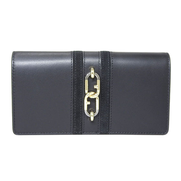フルラ FURLA SIRENA S CONTINENTAL WALLET SLIM 長財布 財布 レザー スエード ブラック レディース wp00160ax0790o6000 レディース 女性 プレゼント ブランド ギフト 新生活 母の日　一粒万倍日