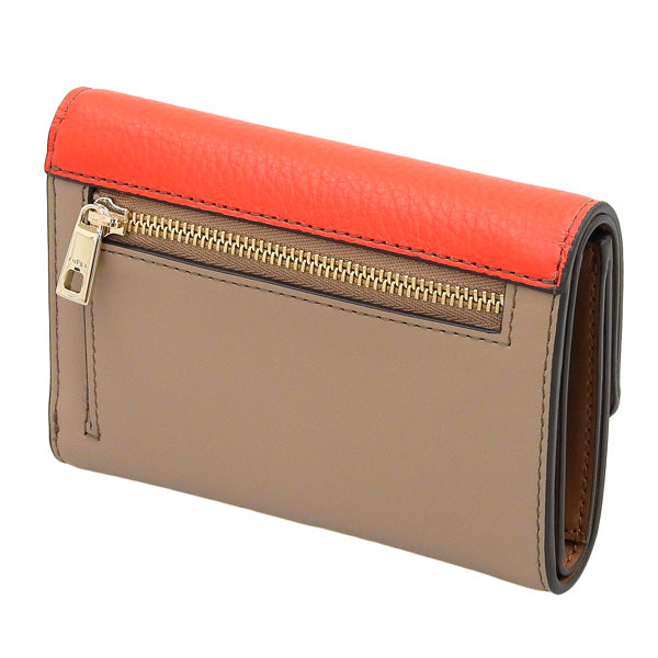 フルラ 財布 レディース 三つ折り財布 アウトレット レザー ベージュ×オレンジ プリムラ FURLA PRIMULA TRIFOLD COMPACT M WALLET WP00217BX00531656S