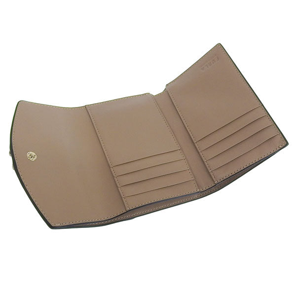 フルラ 財布 レディース 三つ折り財布 アウトレット レザー ホワイト×ブラック プリムラ FURLA PRIMULA M COMPACT WALLET VITELLO ROI WP00217BX00532150S