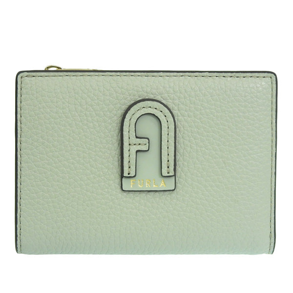 フルラ 財布 レディース 二つ折り財布 アウトレット レザー ライトグリーン ダフネ FURLA DAFNE BI-FOLD MINI W ZIP WALLET WP00242BX03353010S