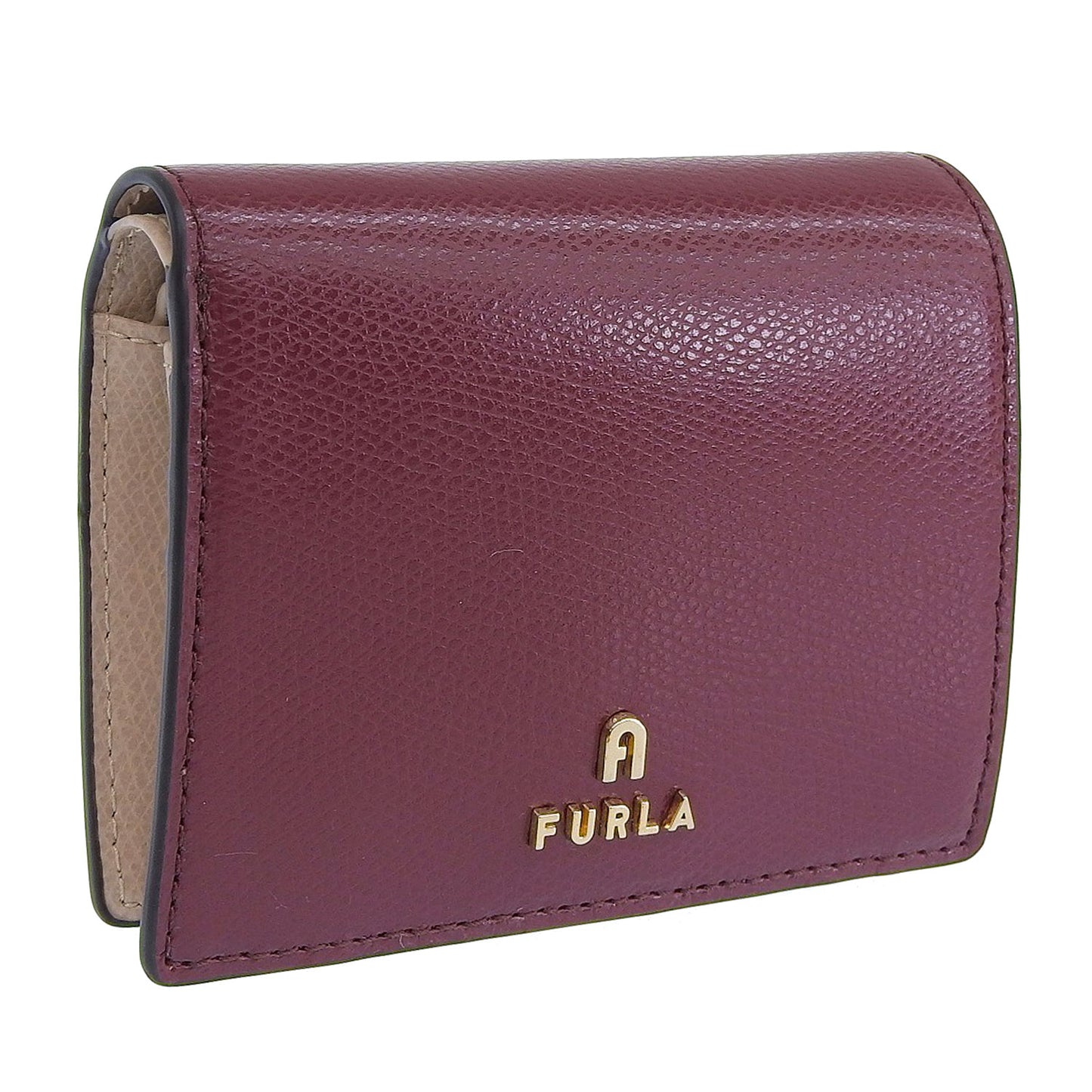 フルラ 財布 レディース 二つ折り財布 アウトレット レザー レッド×ベージュ カメリア FURLA CAMELIA S COMPACT WALLET BIFOLD COIN WP00304ARE0003574S