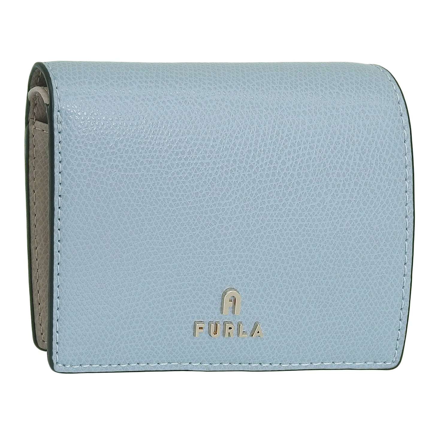 フルラ 財布 レディース 二つ折り財布 レザー ブルー×ベージュ カメリア FURLA CAMELIA S COMPACT WALLET BIFOLD COIN WP00304ARE0003593S