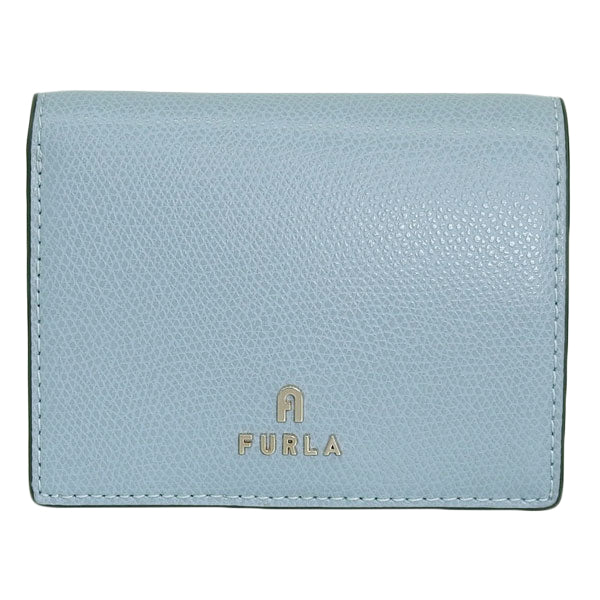 フルラ 財布 レディース 二つ折り財布 レザー ブルー×ベージュ カメリア FURLA CAMELIA S COMPACT WALLET BIFOLD COIN WP00304ARE0003593S