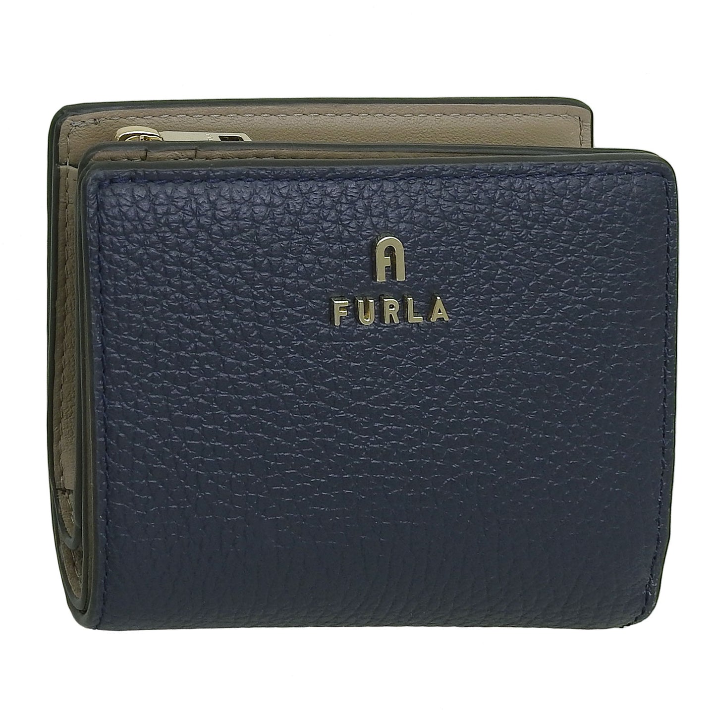フルラ 財布 レディース 二つ折り財布 アウトレット レザー ブルー×ネイビー カメリア FURLA CAMELIA S COMPACT WALLET WP00307HSC0002725S