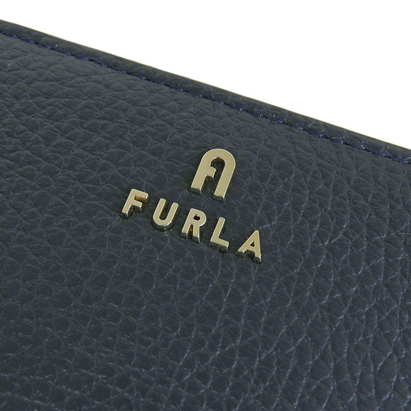 フルラ 財布 レディース 二つ折り財布 アウトレット レザー ブルー×ネイビー カメリア FURLA CAMELIA S COMPACT WALLET WP00307HSC0002725S