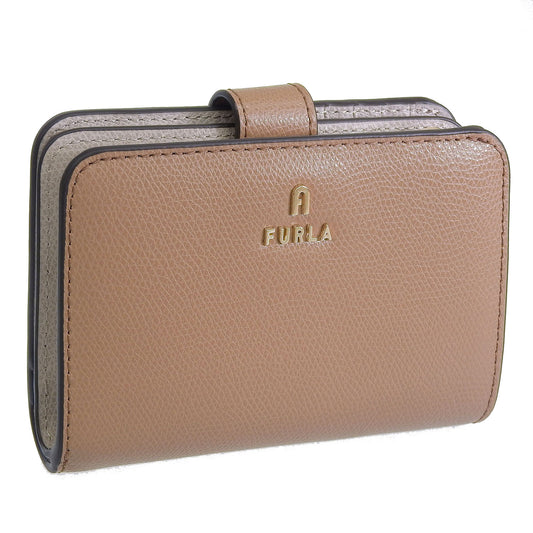 フルラ 財布 レディース 二つ折り財布 レザー ダークベージュ カメリア FURLA CAMELIA M COMPACT WALLET WP00314ARE0003406S