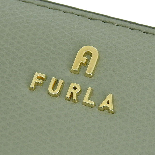 フルラ 財布 レディース 二つ折り財布 レザー グリーン×ベージュ カメリア FURLA CAMELIA M COMPACT WALLET WP00314ARE0003573S