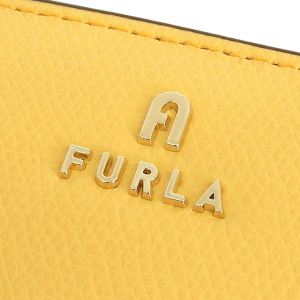 フルラ 財布 レディース 二つ折り財布 レザー イエロー×ベージュ カメリア FURLA CAMELIA M COMPACT WALLET WP00314ARE0003592S