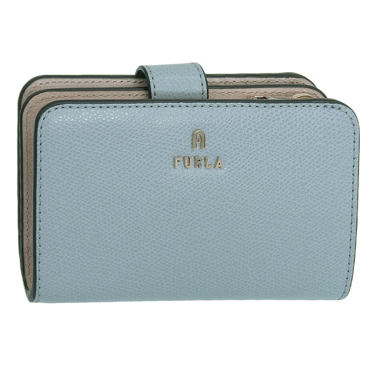 フルラ 財布 レディース 二つ折り財布 レザー ブルー×ベージュ カメリア FURLA CAMELIA M COMPACT WALLET WP00314ARE0003593S
