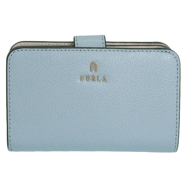 フルラ 財布 レディース 二つ折り財布 レザー ブルー×ベージュ カメリア FURLA CAMELIA M COMPACT WALLET WP00314ARE0003593S