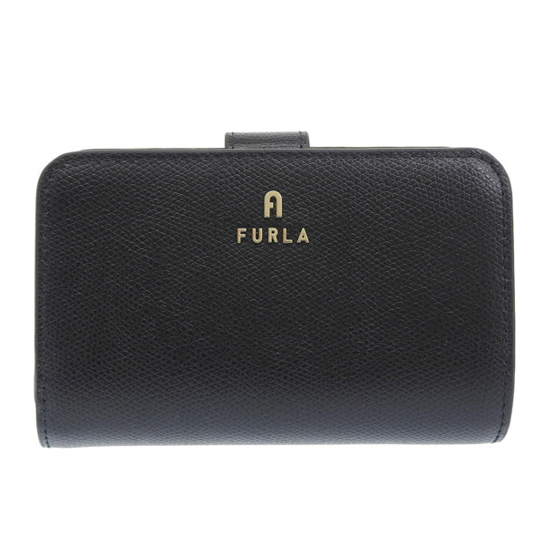 フルラ 財布 レディース 二つ折り財布 レザー ブラック FURLA CAMELIA M COMPACT WALLET WP00314ARE000O6000 FURLA　 母の日　土日祝も毎日発送します