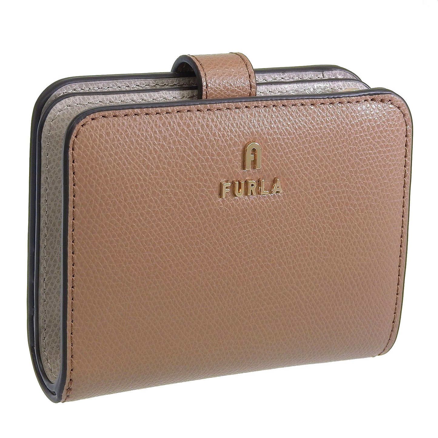 フルラ 財布 レディース 二つ折り財布 レザー ダークベージュ カメリア FURLA CAMELIA S COMPACT WALLET WP00315ARE0003406S