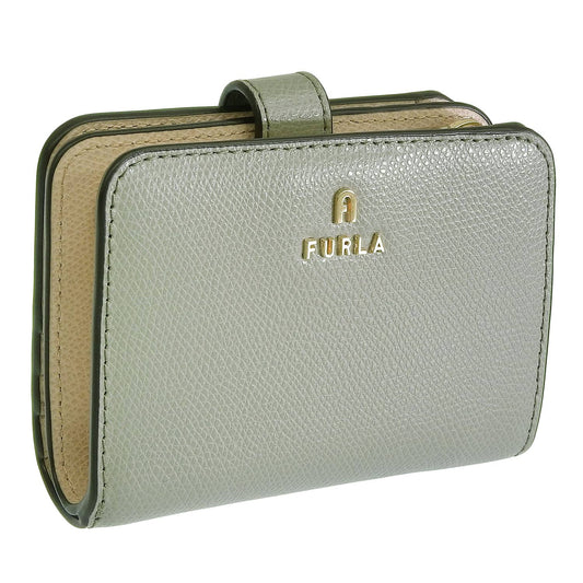 フルラ 財布 レディース 二つ折り財布 アウトレット レザー グレー×ベージュ カメリア FURLA CAMELIA S COMPACT WALLET WP00315ARE0003573S
