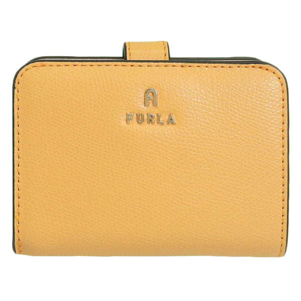 フルラ 財布 レディース 二つ折り財布 レザー イエロー×ベージュ カメリア FURLA CAMELIA S COMPACT WALLET WP00315ARE0003592S