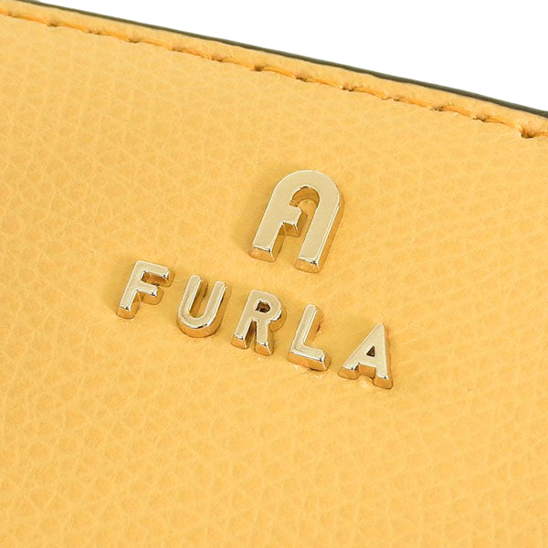 フルラ 財布 レディース 二つ折り財布 レザー イエロー×ベージュ カメリア FURLA CAMELIA S COMPACT WALLET WP00315ARE0003592S