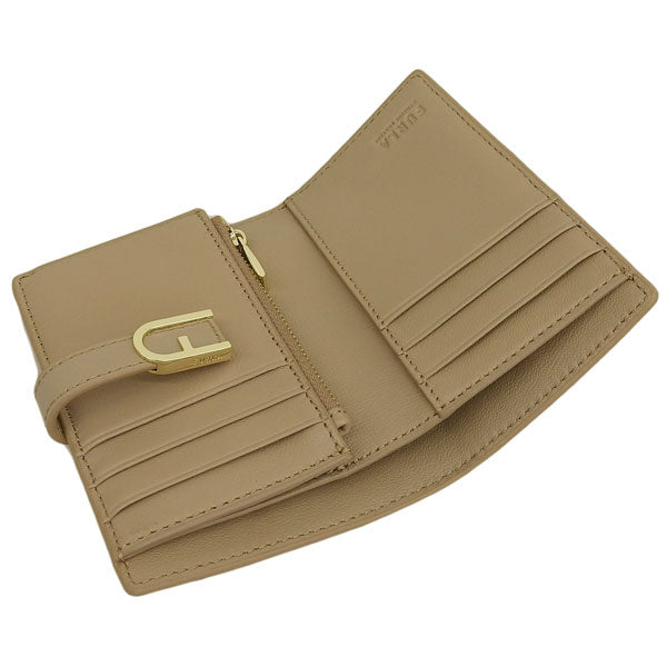 フルラ 財布 レディース 二つ折り財布 レザー ブラウン フロー FLOW M COMPACT WALLET WP00401BX20451257S FURLA