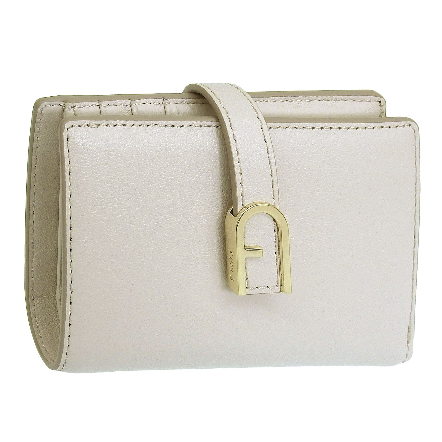 フルラ 財布 レディース 二つ折り財布 レザー ホワイト フロー FLOW M COMPACT WALLET WP00401BX20451704S FURLA