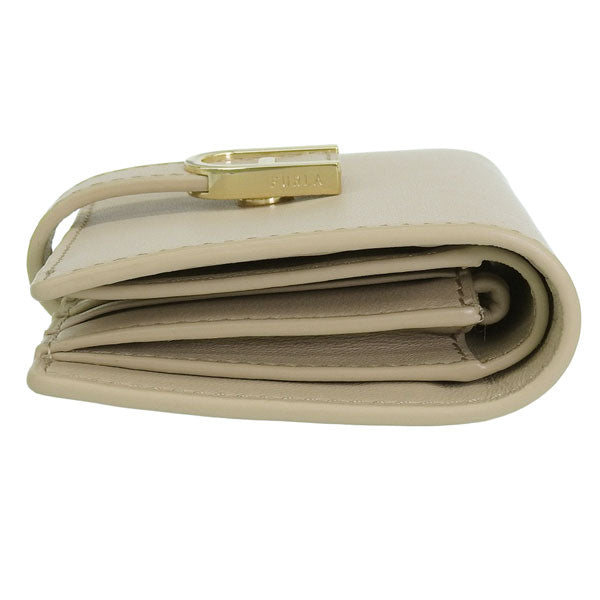 フルラ 財布 レディース 二つ折り財布 レザー ベージュ FURLA FLOW S COMPACT WALLET WP00401BX20458E000