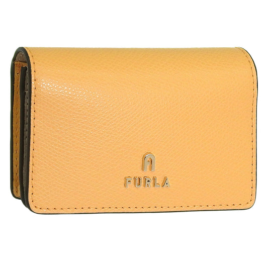 フルラ 名刺入れ レディース カードケース レザー イエロー×ベージュ カメリア FURLA CAMELIA BUSINESS CARD CASE WP00408ARE0003592S