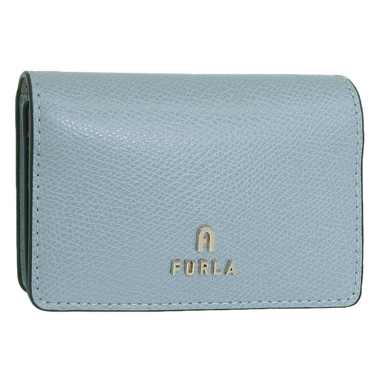 フルラ 名刺入れ レディース カードケース レザー ブルー×ベージュ カメリア FURLA CAMELIA BUSINESS CARD CASE WP00408ARE0003593S