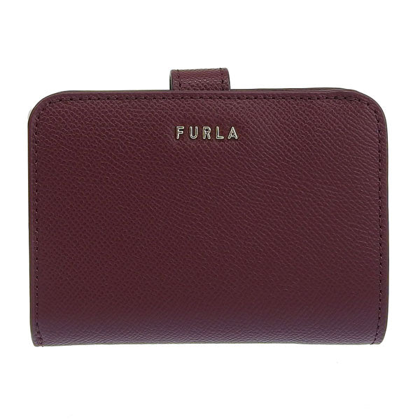 フルラ 財布 レディース 二つ折り財布 アウトレット レザー ワイン FURLA CLASSIC S COMPACT WALLET VITELLO ANDROMEDA WP00443BX030626700