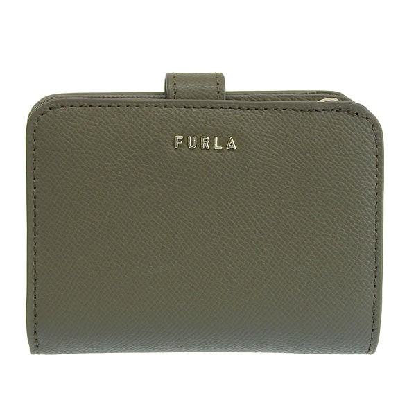 フルラ 財布 レディース 二つ折り財布 アウトレット レザー カーキグレー FURLA CLASSIC COMPACT S WALLET WP00443BX03062810S