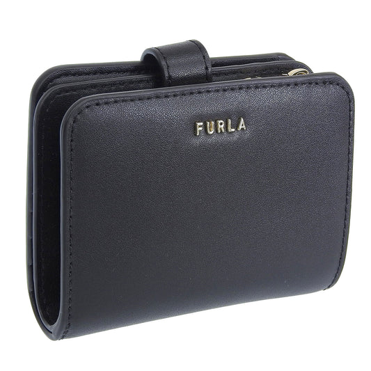 フルラ 財布 レディース 二つ折り財布 アウトレット レザー ブラック CLASSIC COMPACT S WALLET WP00443BX3104O6000